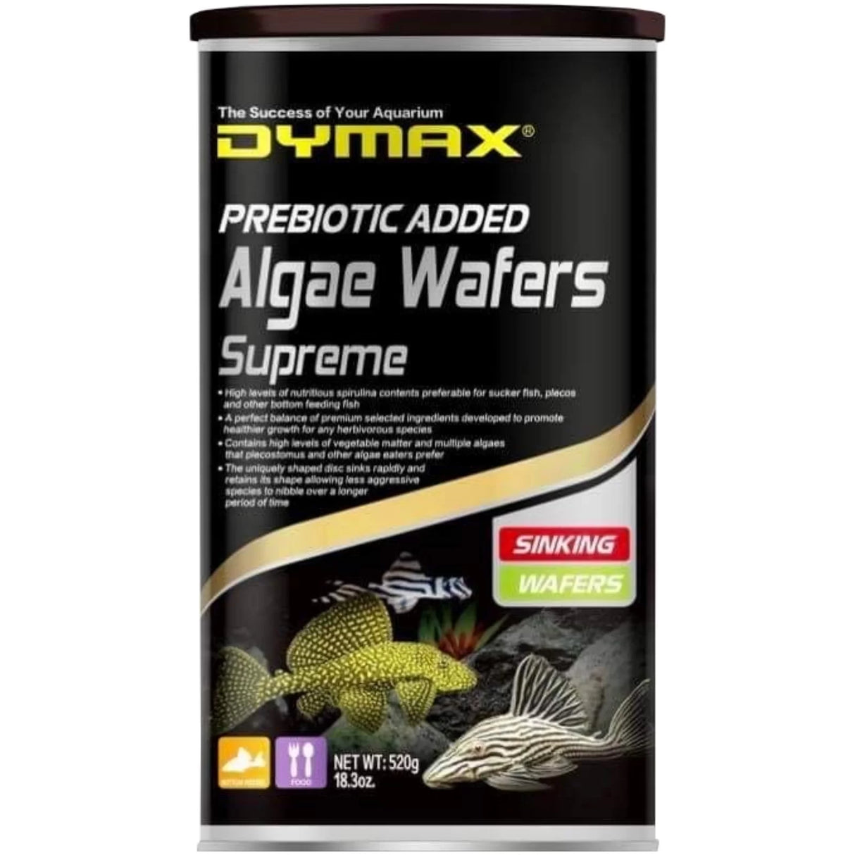 Dymax Algae Wafers Supreme – Sinking Wafers
