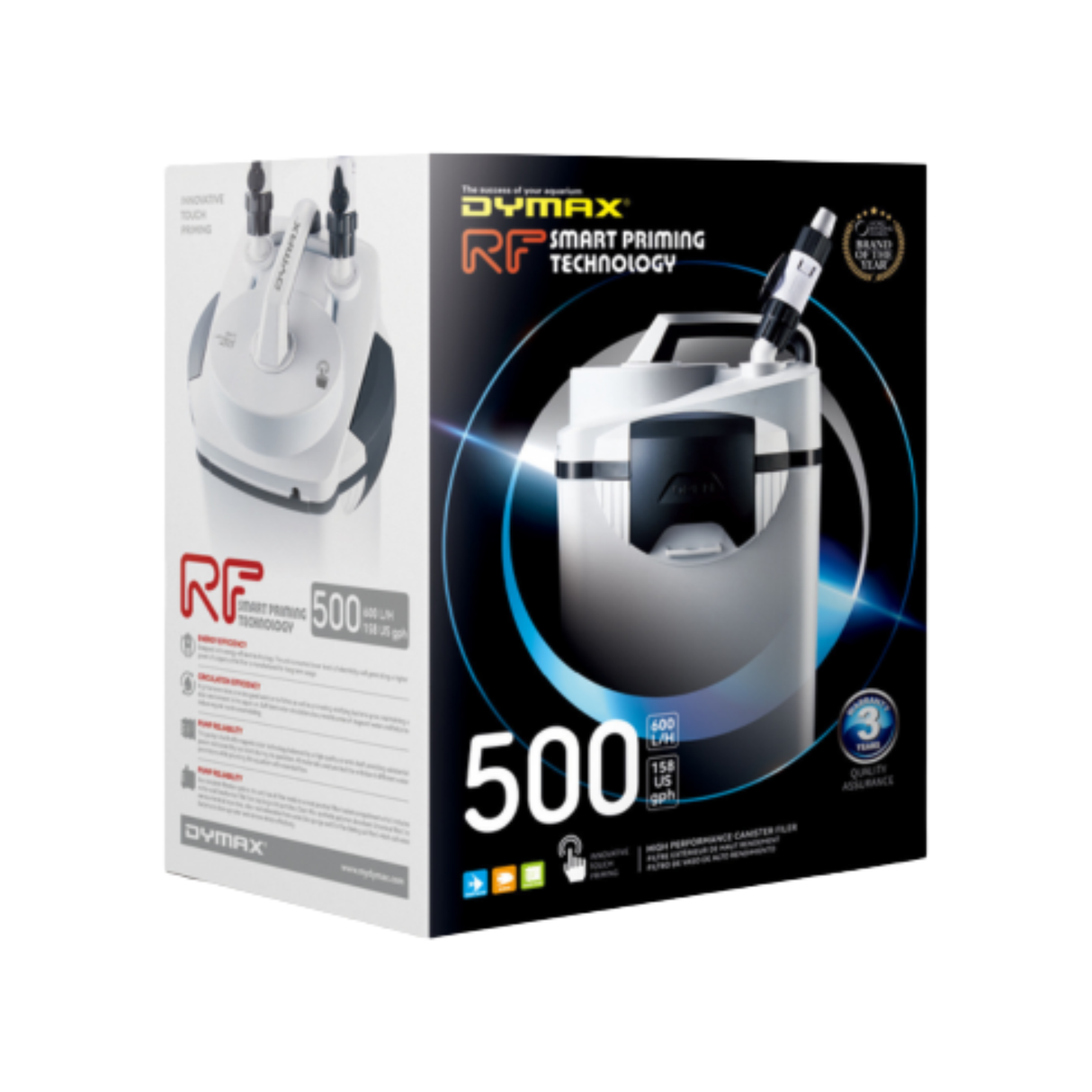 Dymax RF Canister Filter 500 – 600L/H