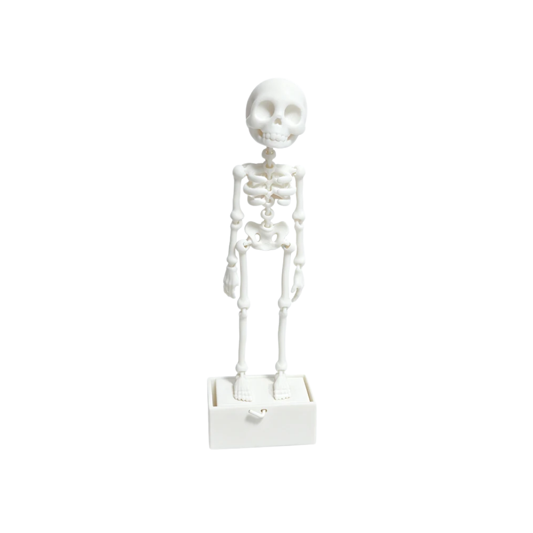 Bubble Dancing Skeleton Resin Ornament