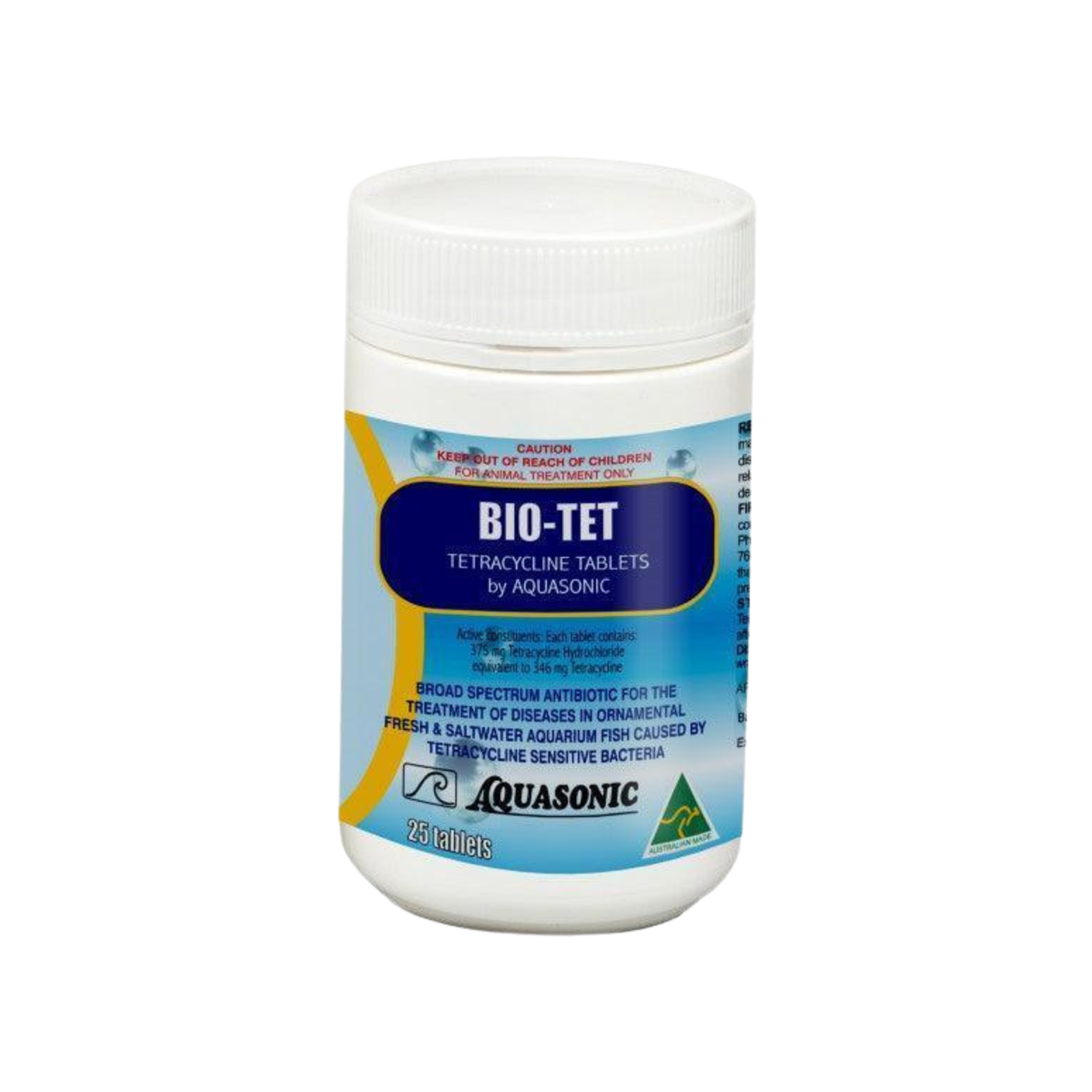 Fish Tet Aquasonic Bio-Tet - Tetracycline Antibiotic Fish Treatment ...