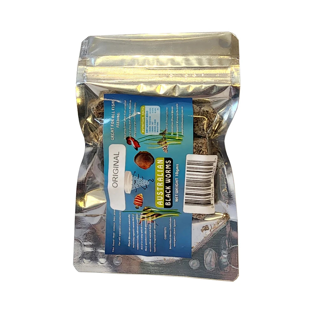 Cube Blackworm Freeze Dried 10g