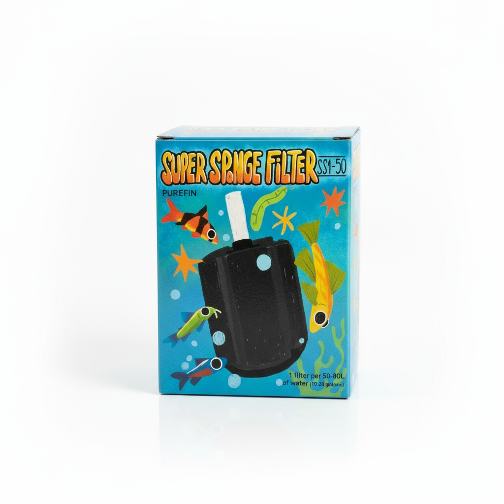 PureFin Super Sponge Filter SS1-50 packaging