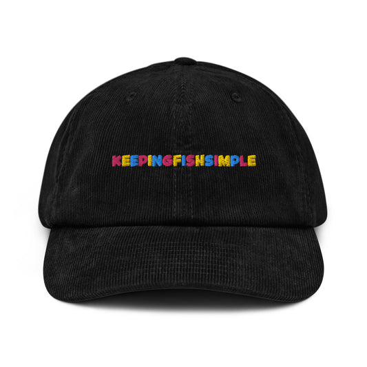 KeepingFishSimple Rainbow Corduroy hat