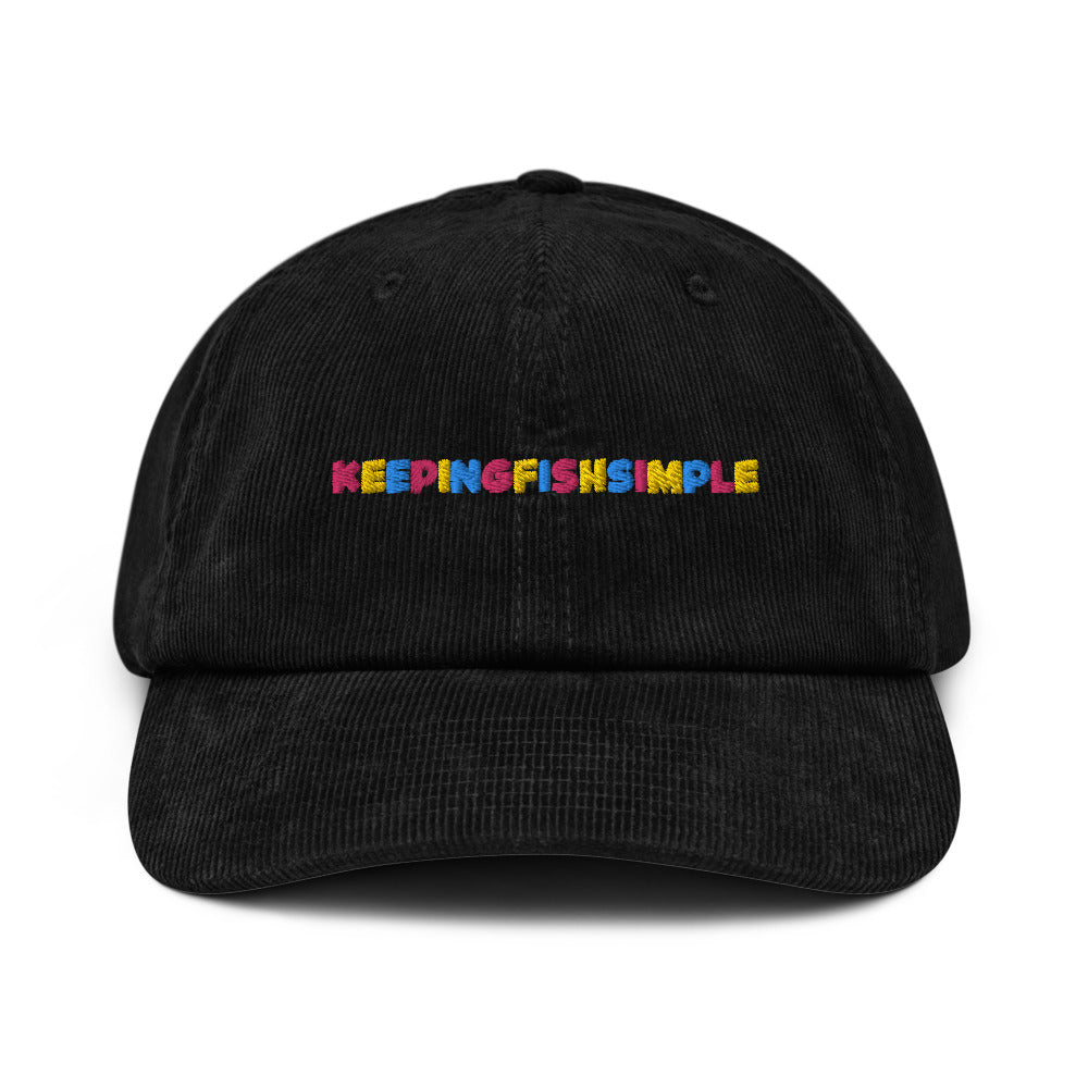 KeepingFishSimple Rainbow Corduroy hat